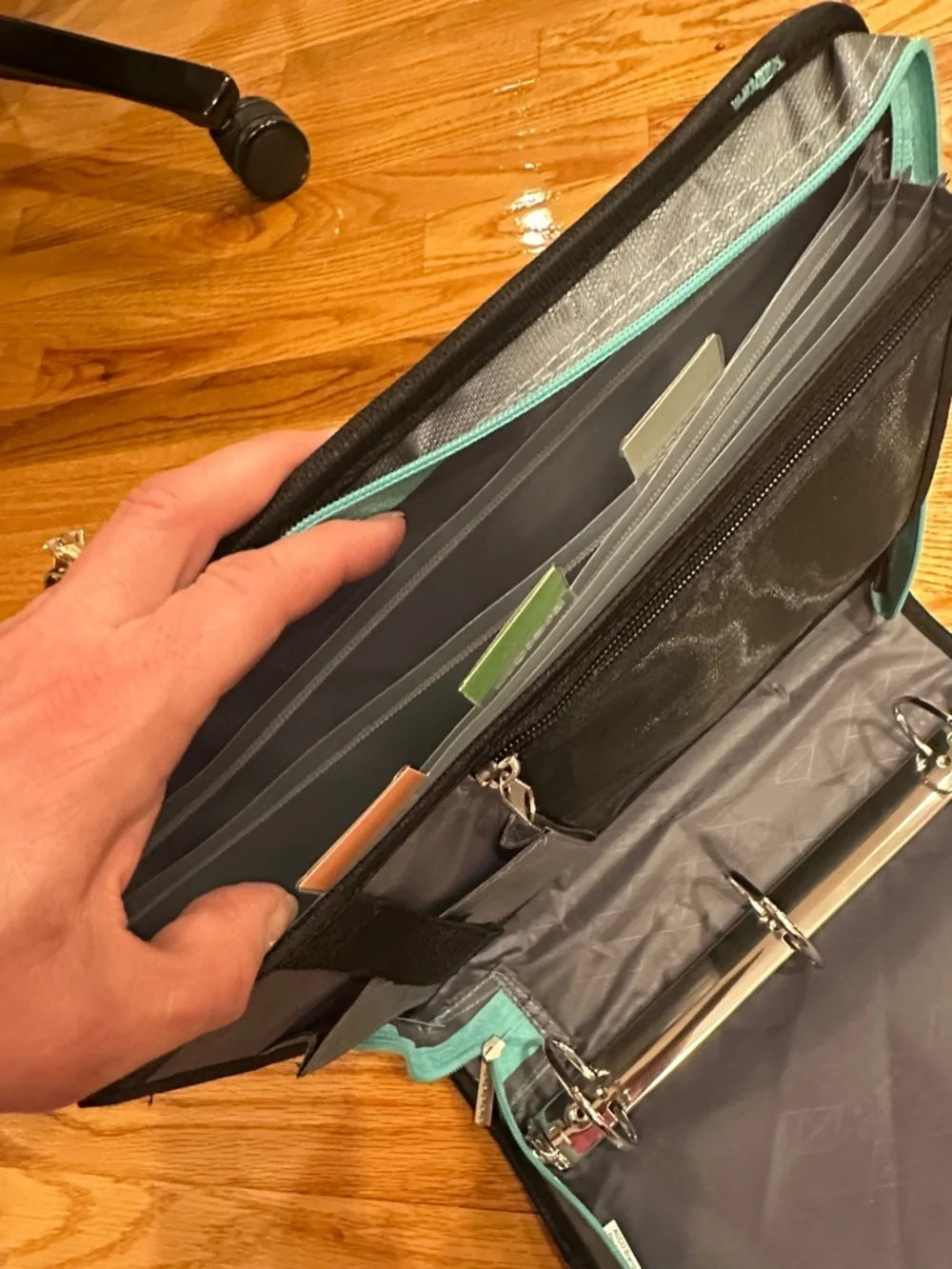Five Star Purple and Black Organizer